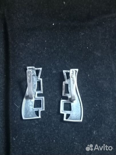 Серьги серебро
