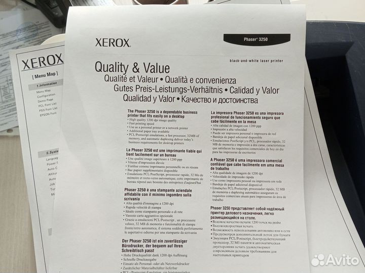 Принтер лазерный xerox 3250