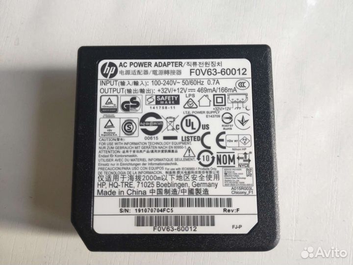 Блок питания для ноутбука hp