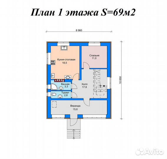 Проекты домов для ипотеки и строительства - 130 м2