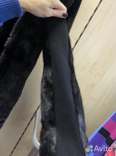 Меховое пальто из норки yves salomon