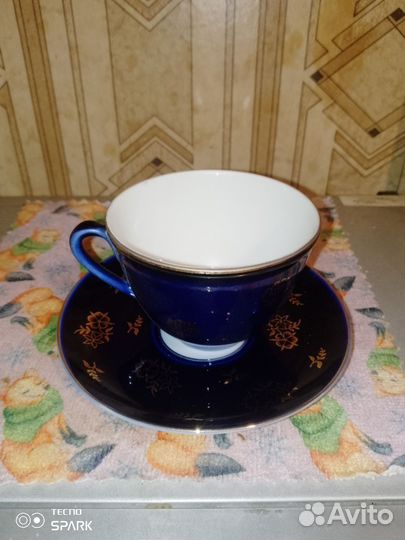 Кофейная фарфоровая пара (осталось 2 пары)