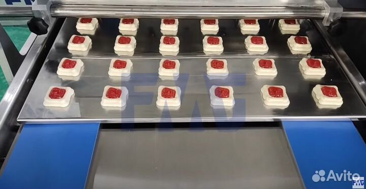 Тестоотсадочная машина 3D моделирования 2 бункера