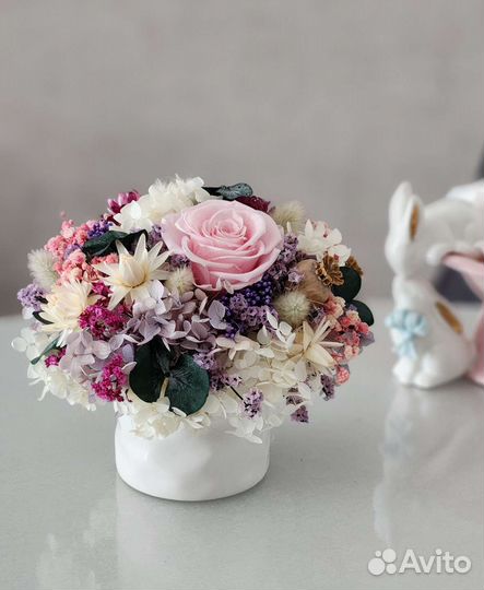 Композиция из стабилизированных цветов