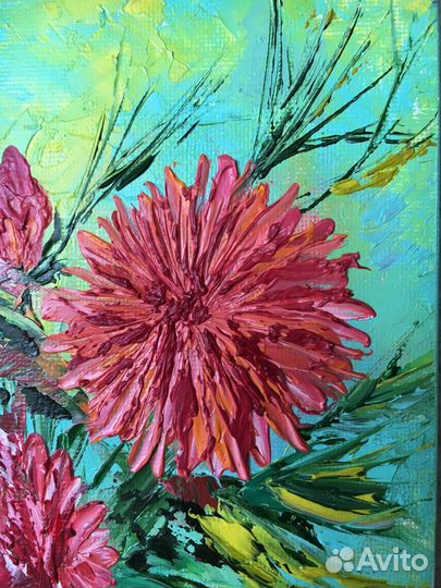 Картина маслом, Цветочная миниатюра