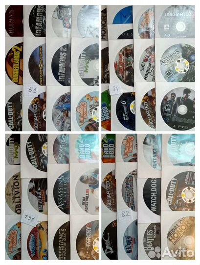 80 наборов игр для Sony PS3