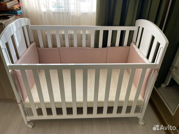 Кроватка детская micuna nicole приставная/обычная