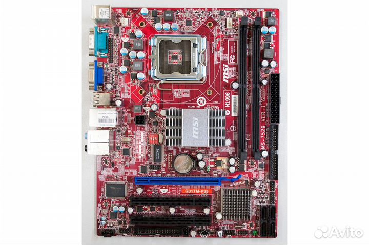 Socket LGA 775 MSI G31TM-P35