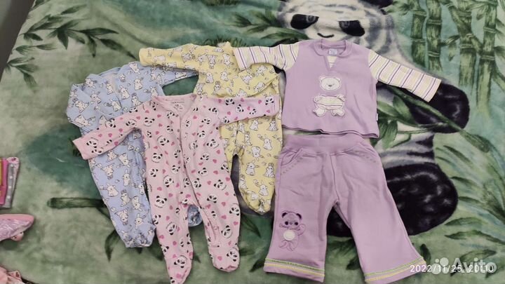 Вещи пакетом на девочку 68-74