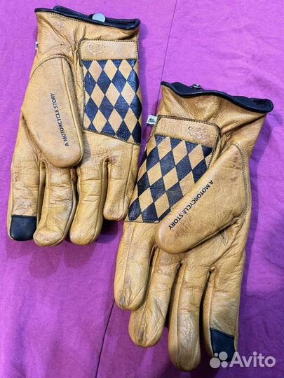 Перчатки кожаные, мотоциклетные