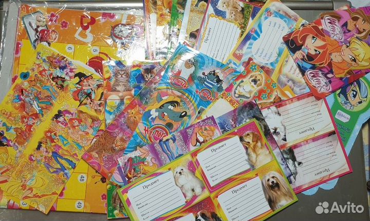 Книги по рисованию аниме, журналы Winx, Barbie