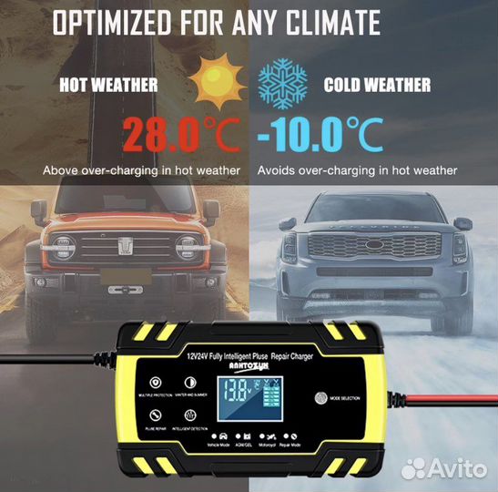 Зарядное универсальное устройство 12/24v