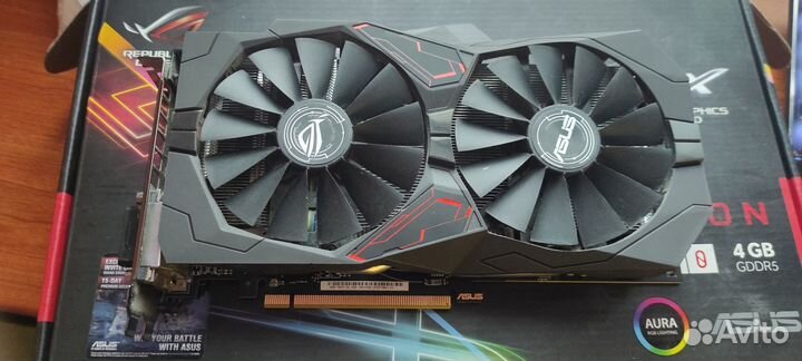 Видеокарта asus AMD Radeon RX 470 strix
