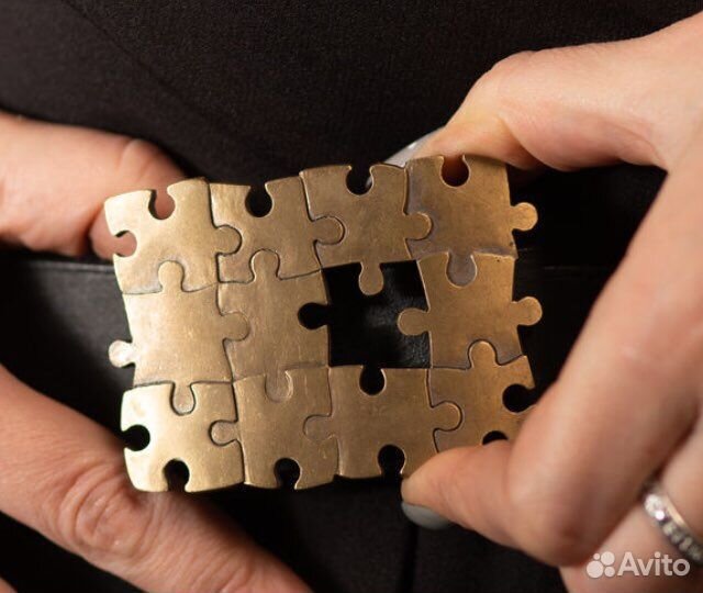 Пряжка для ремня «пазлы»