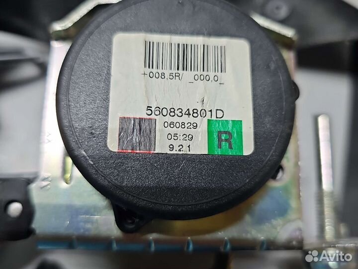 Ремень безопасности передний правый opel Astra H