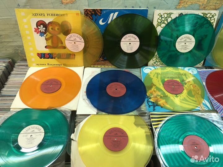 Винил - Цветной в ассортименте СССР 12 и 7