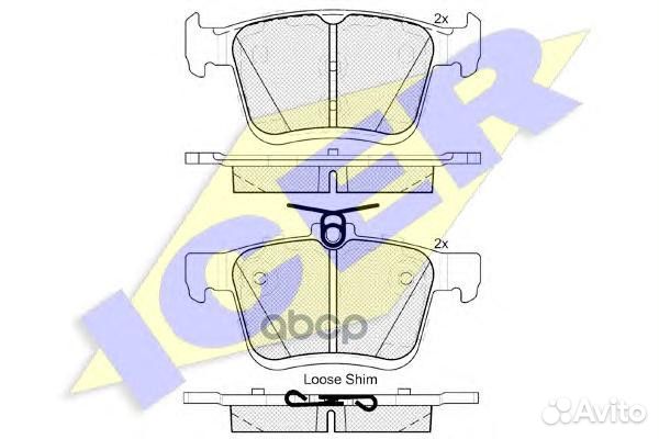 Колодки торм.дисковые 182099 Icer