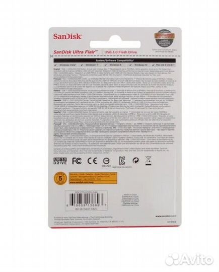 USB Flash накопитель 32GB Sandisk Cruzer #174989