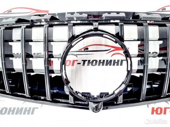 Решётка Mercedes E-class w213 16-20 GT style black
