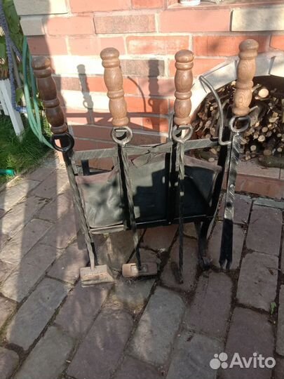 Дровница для камина кованная