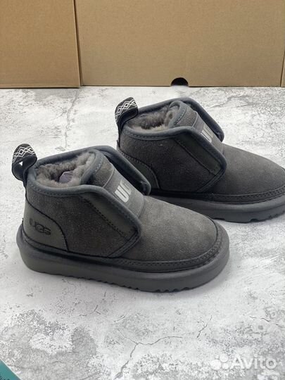 Угги детские UGG kids flex grey