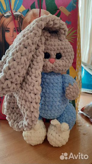 Плюшевая зайка ручная работа