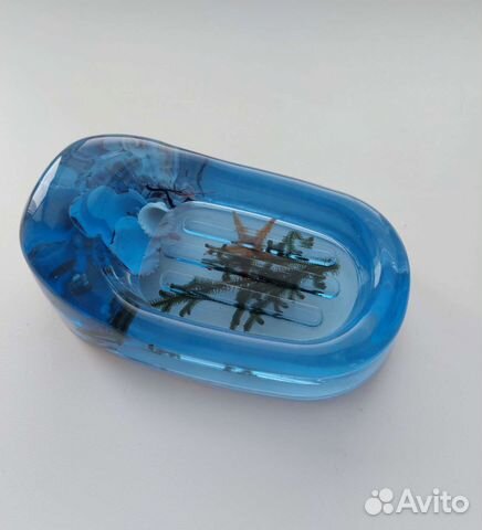 Мыльница с ракушками внутри