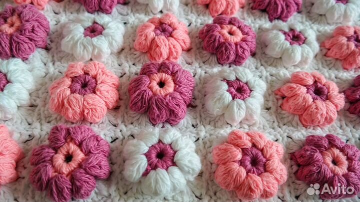 Коврик вязаный ручная работа