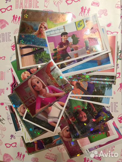 Наклейки panini Барби