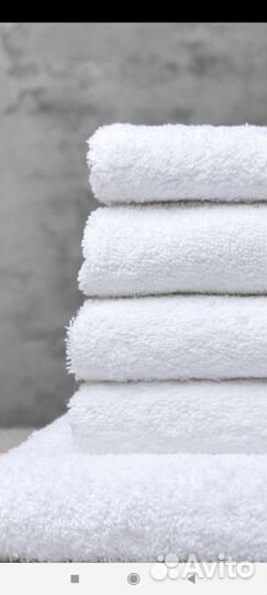 Махровые полотенца новые хлопок белые 70#140
