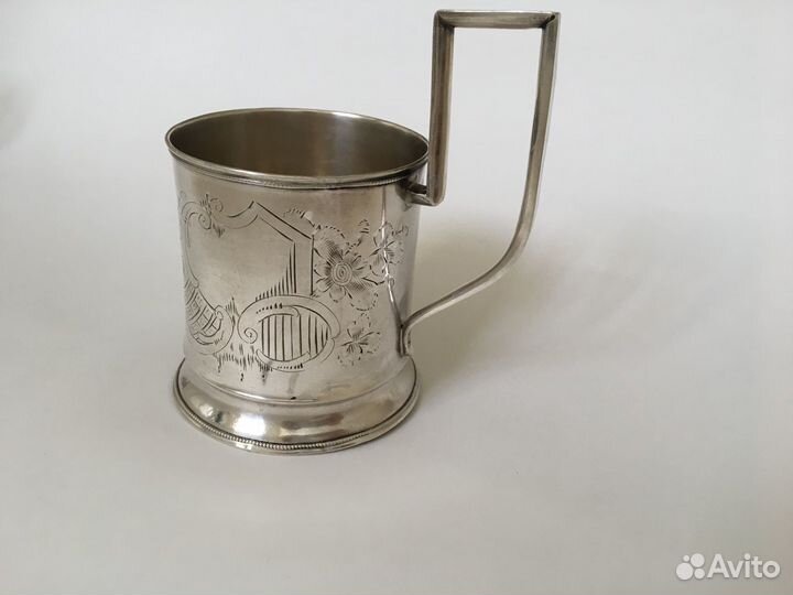 Подстаканник серебро 84 золотниковой пробы, 102 гр