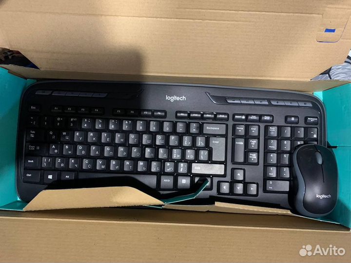 Клавиатура logitech беспроводная + мышь