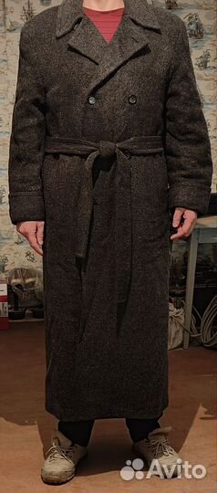 Пальто зимнее мужское длинное