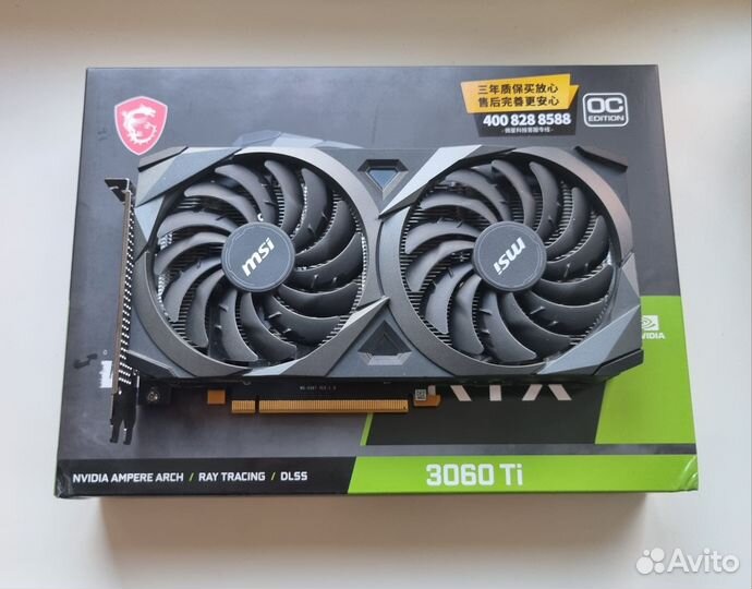 Видеокарта MSI nvidia rtx 3060 ti