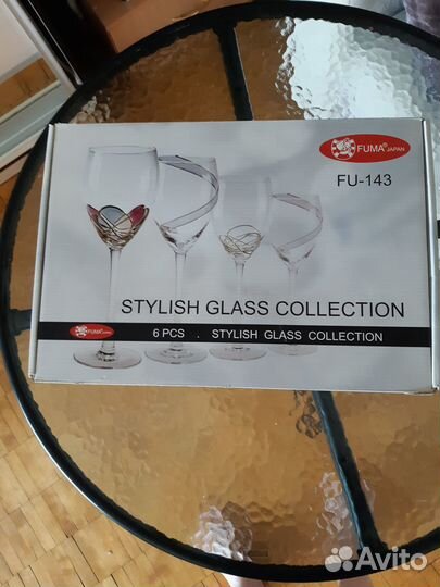 Бокалы для вина новые пр-во Япония