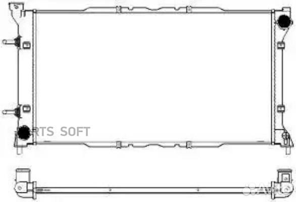 Радиатор охлаждения Субару Легаси 20i 95-98