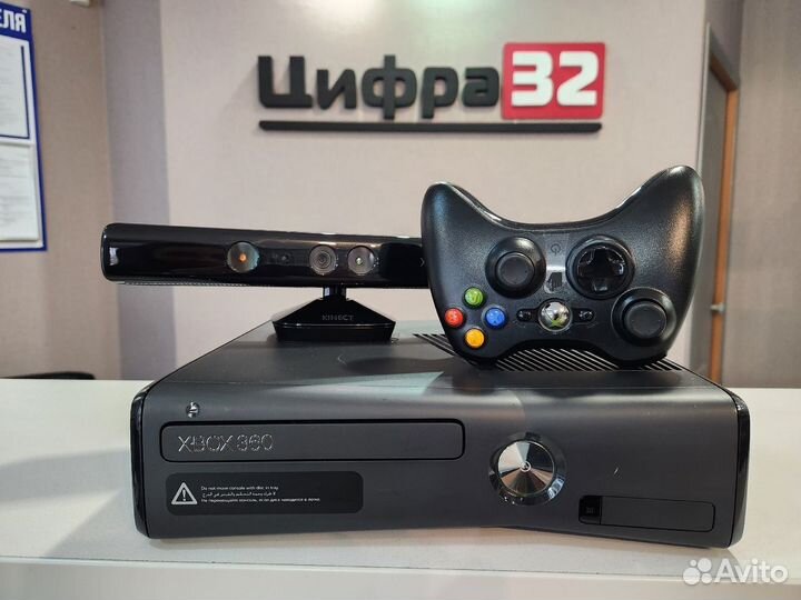 Xbox 360, 250Гб, 1 геймпад, Kinect, 6 дисков