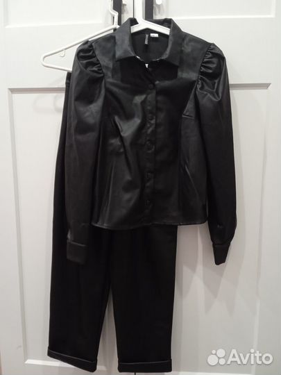 Куртка и брюки из эко кожи, комплект