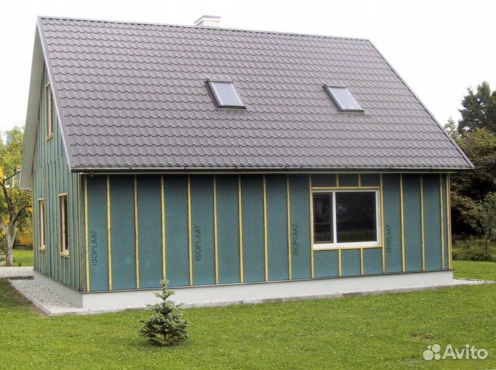 Тепло-звукоизоляция Изоплат шип-паз Натуральный материал: изготовлена из 100% натуральной целлюлозы