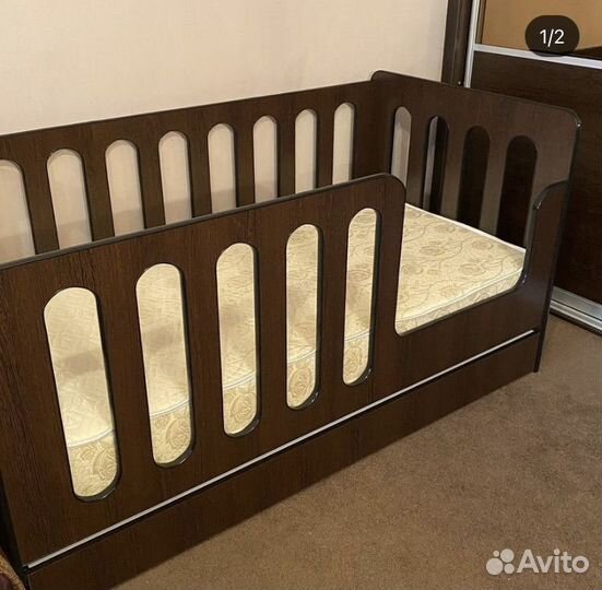 Детская кровать «Манеж» с ящиком