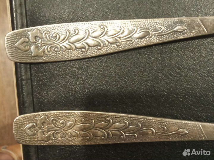 Салатная ложка мельхиор мнц СССР