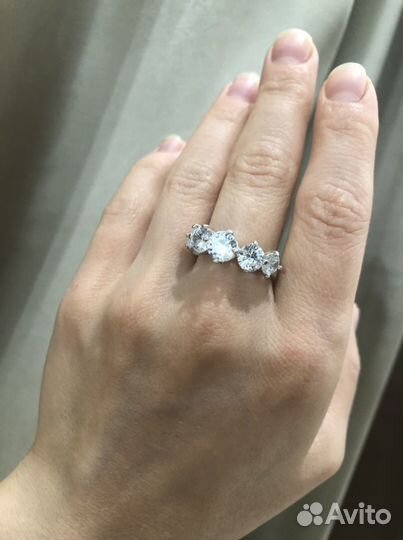 Серебряное кольцо корона