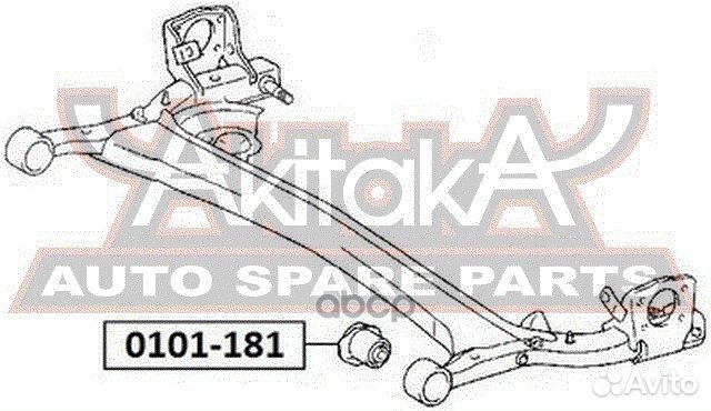 Сайлентблок балки моста зад прав/лев 0101181