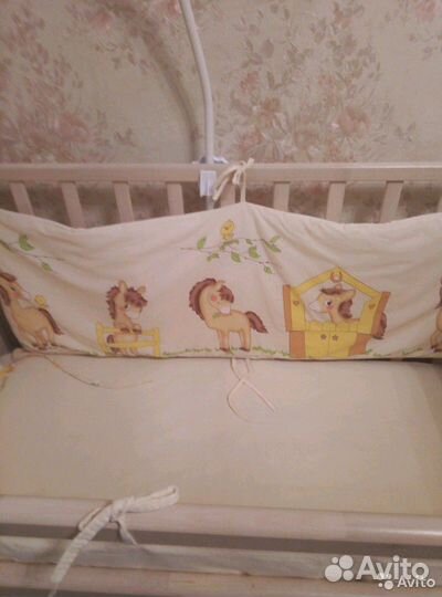Бортики и балдахин в кроватку