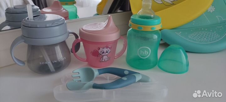 Бутылочки, пустышки и пр. (Pigeon, Nuk)
