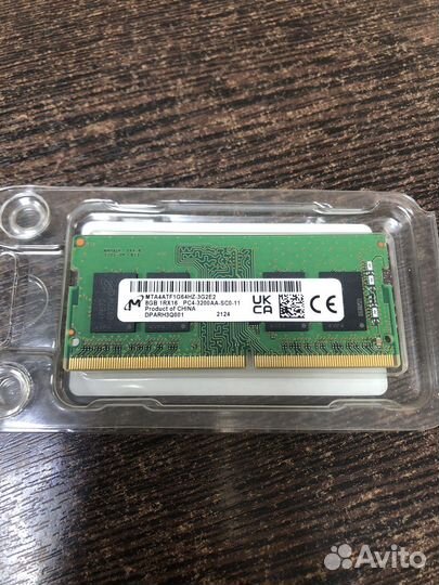 Оперативная память Micron ddr4 8gb 3200