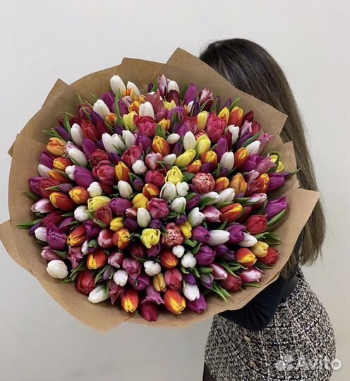 Тюльпаны опт 19 25 49 101 201 Цветы Букеты