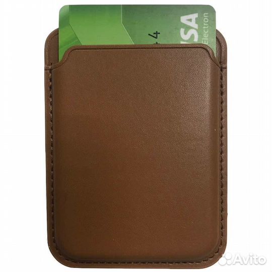Картхолдер тиснение коричневый