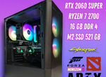 Мощный игровой пк RTX 2060S/Ryzen 7/16 gb