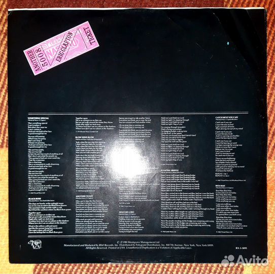 Eric Clapton – Another Ticket USA(NM)